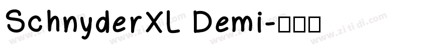 SchnyderXL Demi字体转换